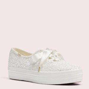 keds x kate spade new york triple glitter sneakers